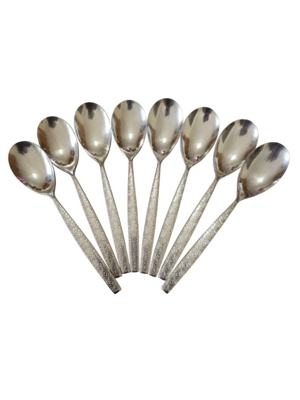 4 Noritake Allegro Teaspoon Spoons 6" silverware flatware replacement MCM vtg - Picture 7 of 8